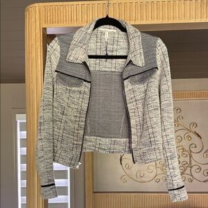 BCBGeneration Textured Gray Women's Blazer